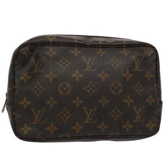 LOUIS VUITTON Monogram Trousse Toilette 23 Clutch Bag M47524 LV Auth am5264BRAND - Picture 1 of 16